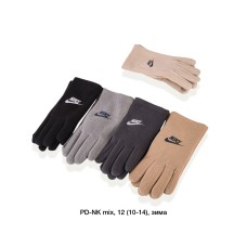Подростковые перчатки пальтовые с мехом S–L оптом id 14012