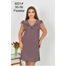 Женская ночнушка из бамбука батал оптом 50-58 6021