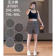 Женские трикотажные шорты батал 3XL-9XL оптом A7001