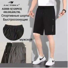 Мужские спортивные шорты эластик быстросохнущие 4XL-7XL оптом A2088-5