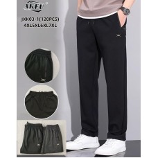 Мужские прямые спортивные штаны батал 4XL-7XL оптом JXK03-1