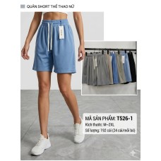 Женские спортивные шорты T526-1 M-2XL оптом